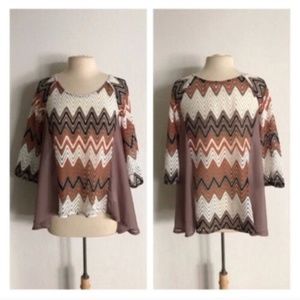 CLOSET CLOSING! FIRM $ A'reve boho top
